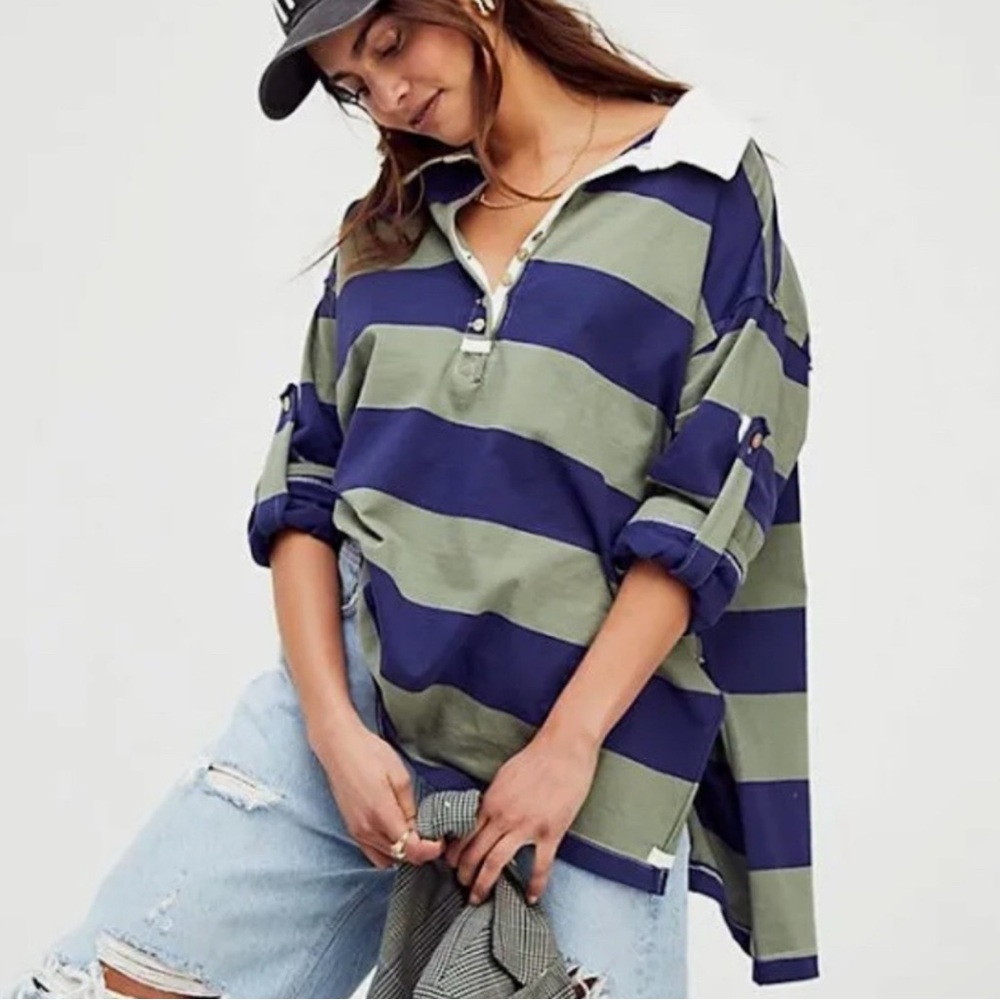 Free People Rugby Polo